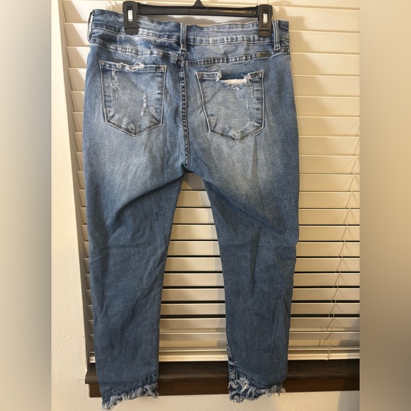 KanCan Blue Distressed Boyfriend Jeans - Picture 2 of 4